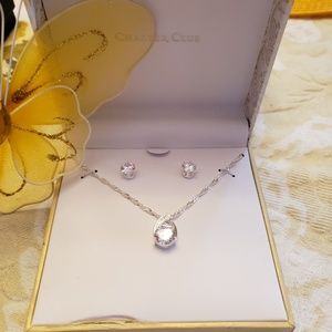 Charter club stud earrings and pendant
